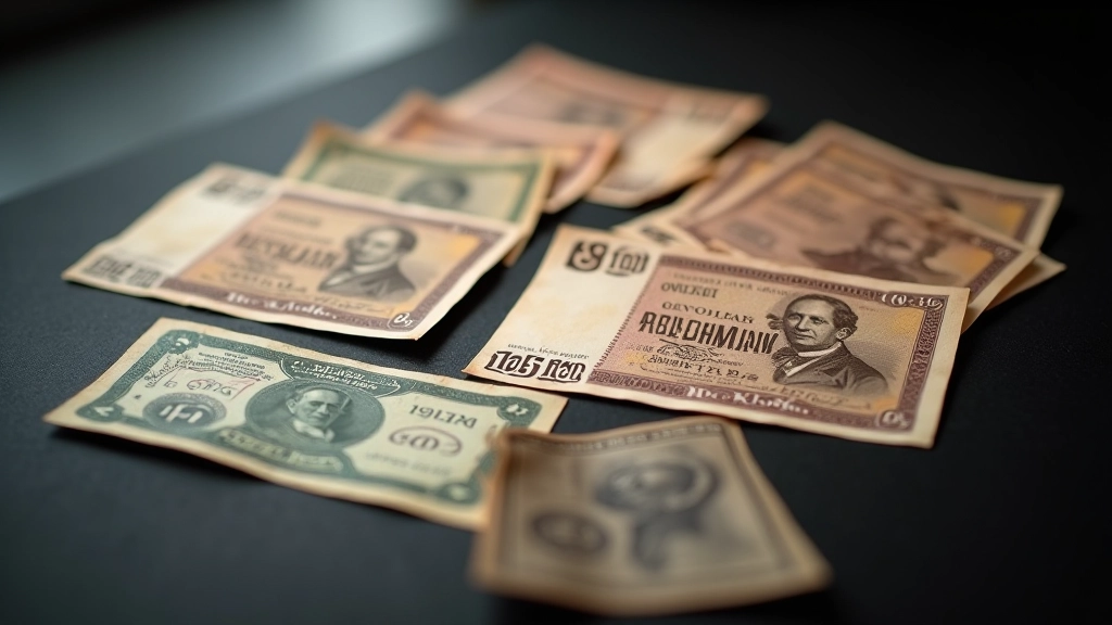 Reichsmarkscheine und alte Währungen aus verschiedenen Phasen der Weimarer Republik und Nachkriegszeit
